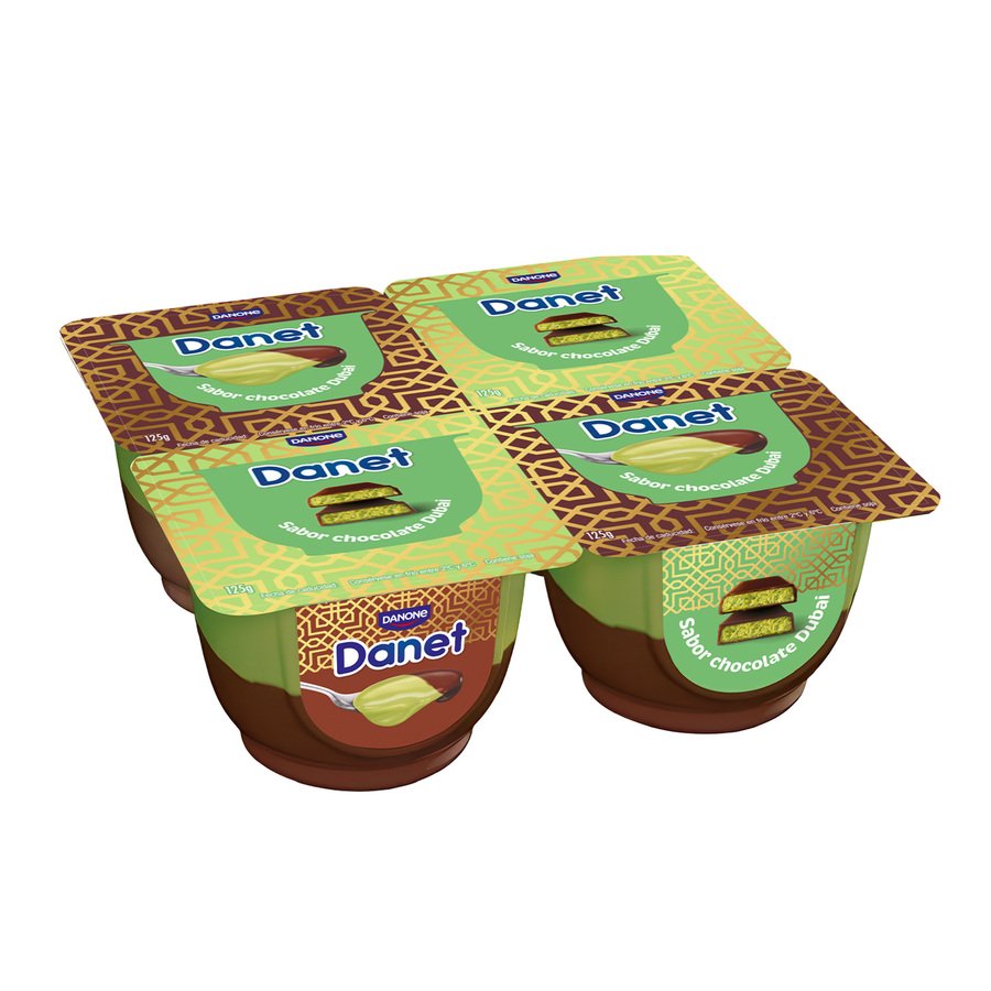 Natillas DANET DANONE Chocolate Dubai 4x125 g