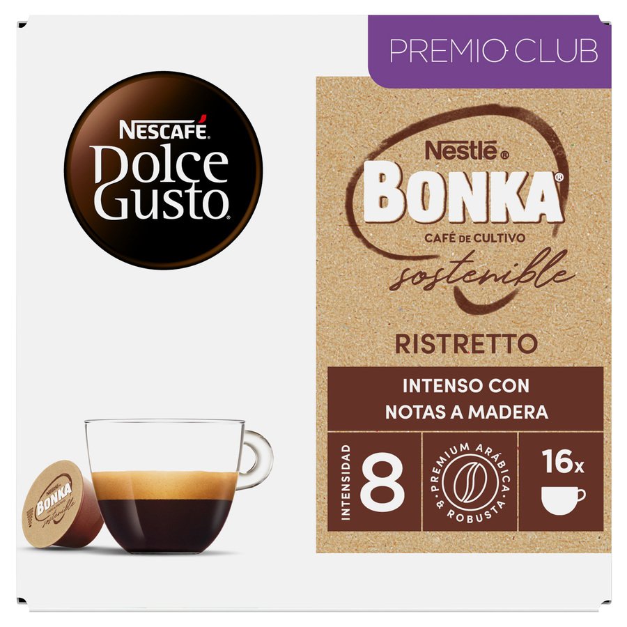 Café cápsulas Nescafé DOLCE GUSTO Ristretto Bonka 16 unidades 99,2 g