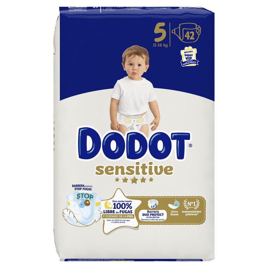 Pañal DODOT Sensitive T5 11-16 kg 42 unidades