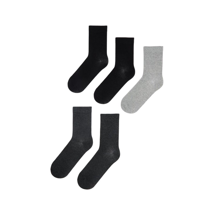 Pack 5 calcetines gris talla 39-46