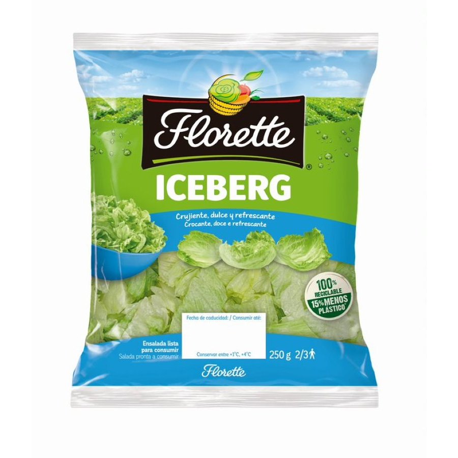 Lechuga iceberg cortada FLORETTE bolsa 250 g