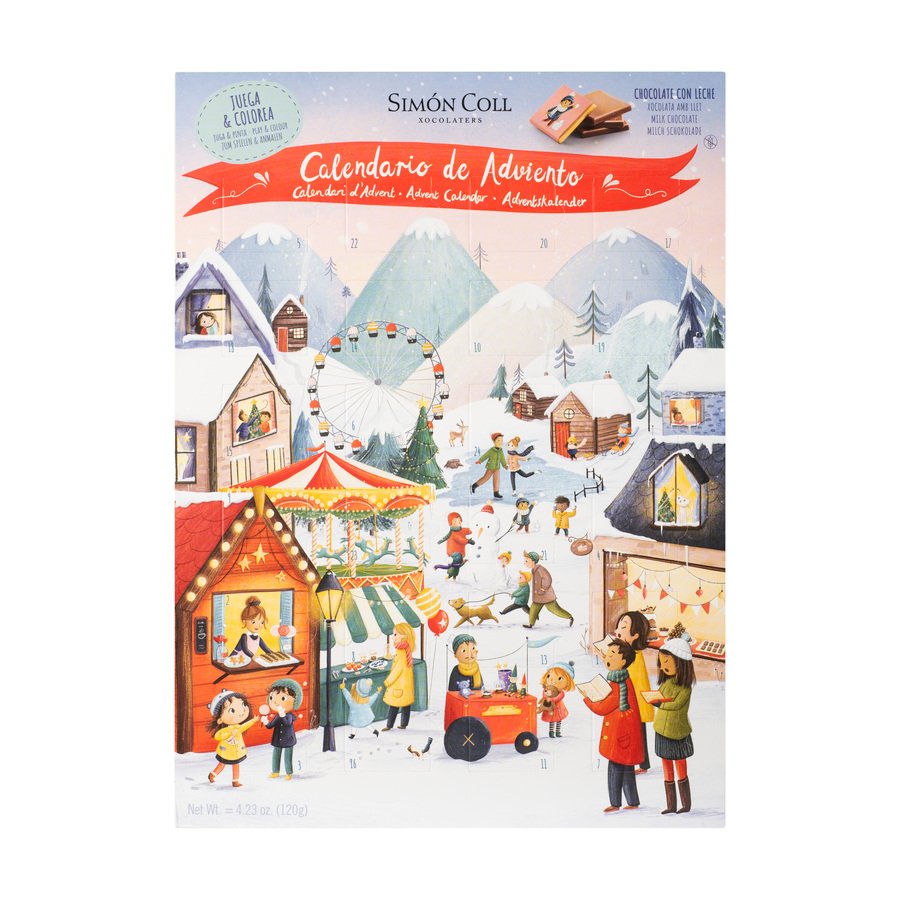 Calendario adviento SIMON COLL mercado navideño 120 g