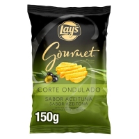 Patatas fritas LAY'S Gourmet corte ondulado sabor aceituna 150 g