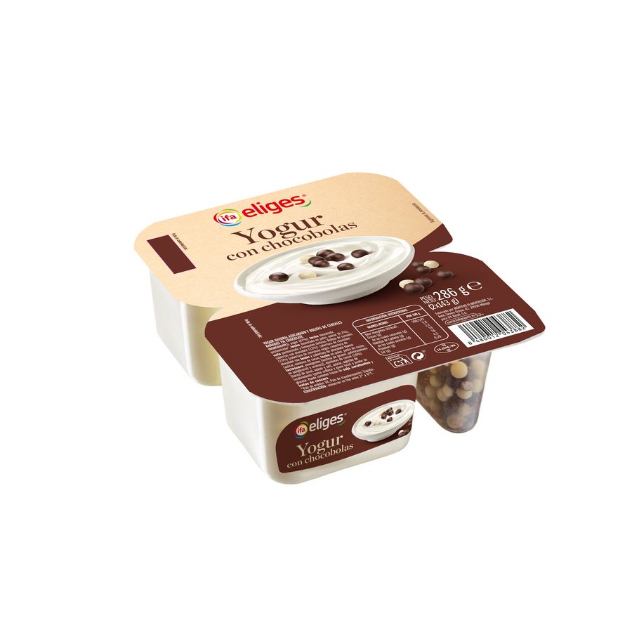 Yogur IFA ELIGES con chocobolas 2X143 g