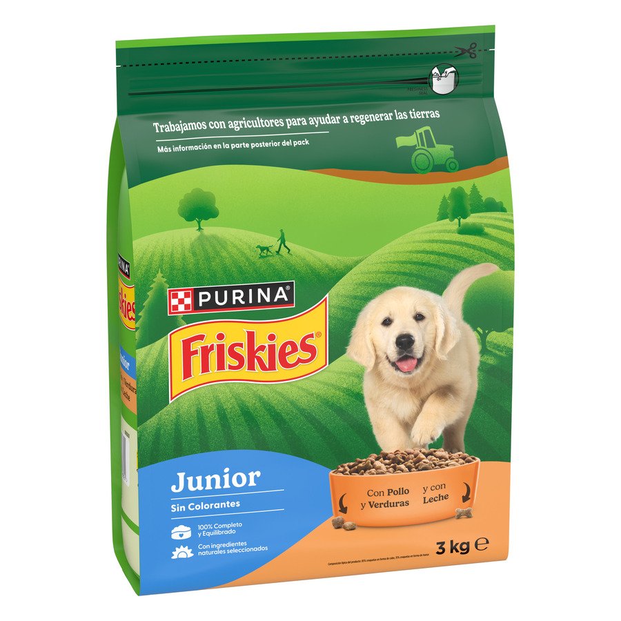 Alimento perro junior FRISKIES pollo/leche/verdura 3 kg