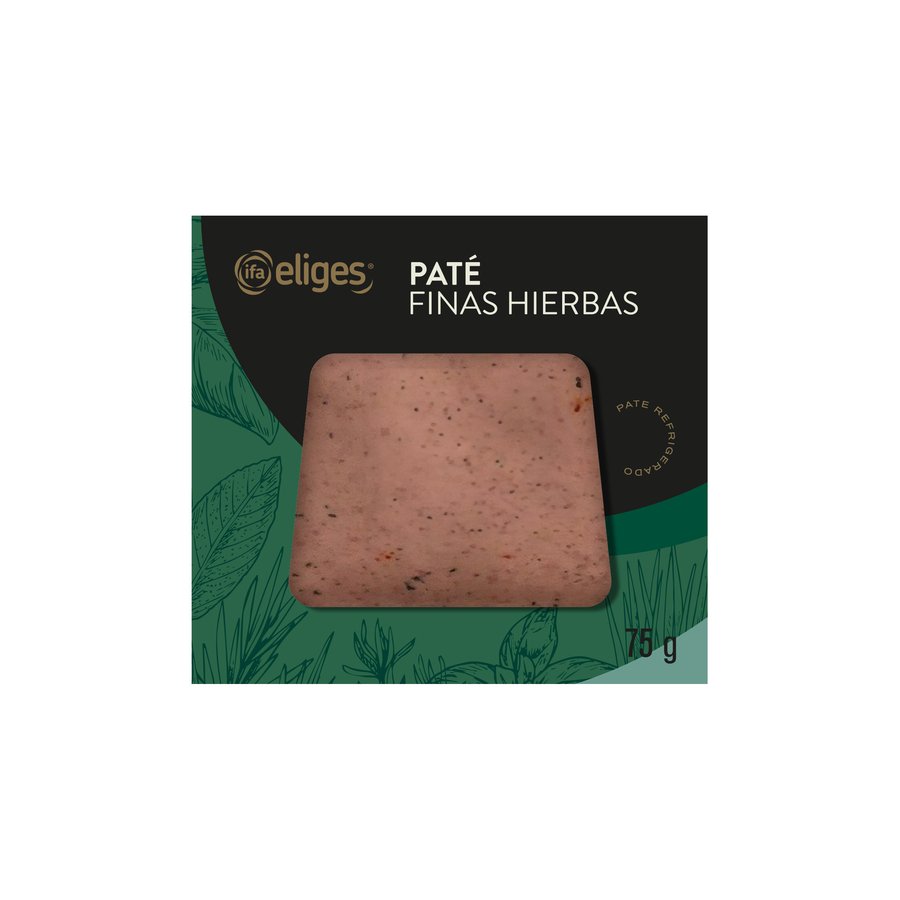 Paté refrigerado finas hierbas IFA ELIGES 75 g