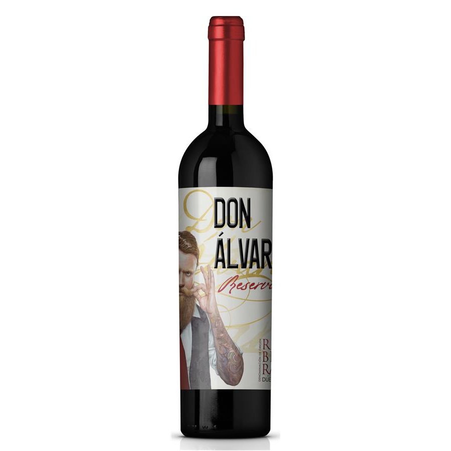 Vino tinto D.O.Ribera del Duero DON ALVARO reserva botella 75 cl