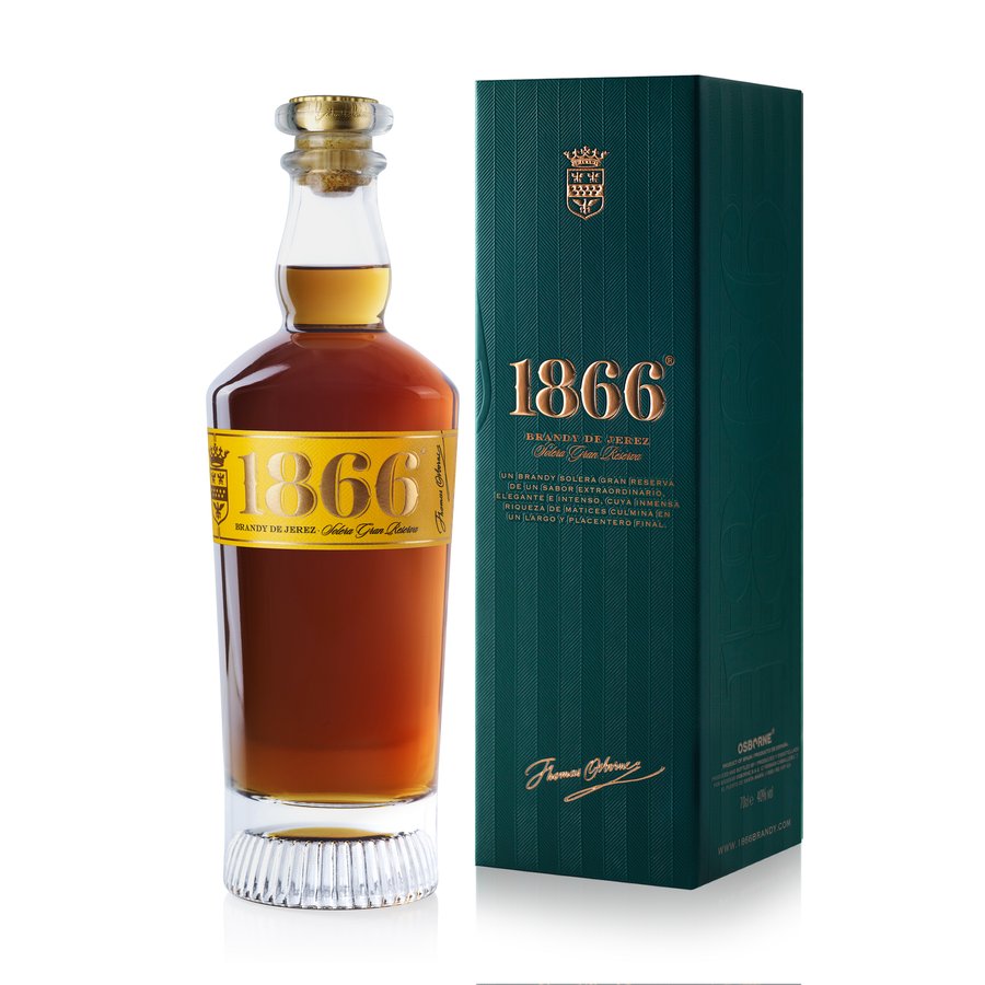 Brandy 1866 gran reserva botella 70 cl