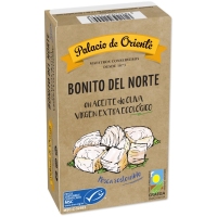 Bonito del norte en aceite de oliva virgen extra PALACIO ORIENTE ecológico lata 115 g