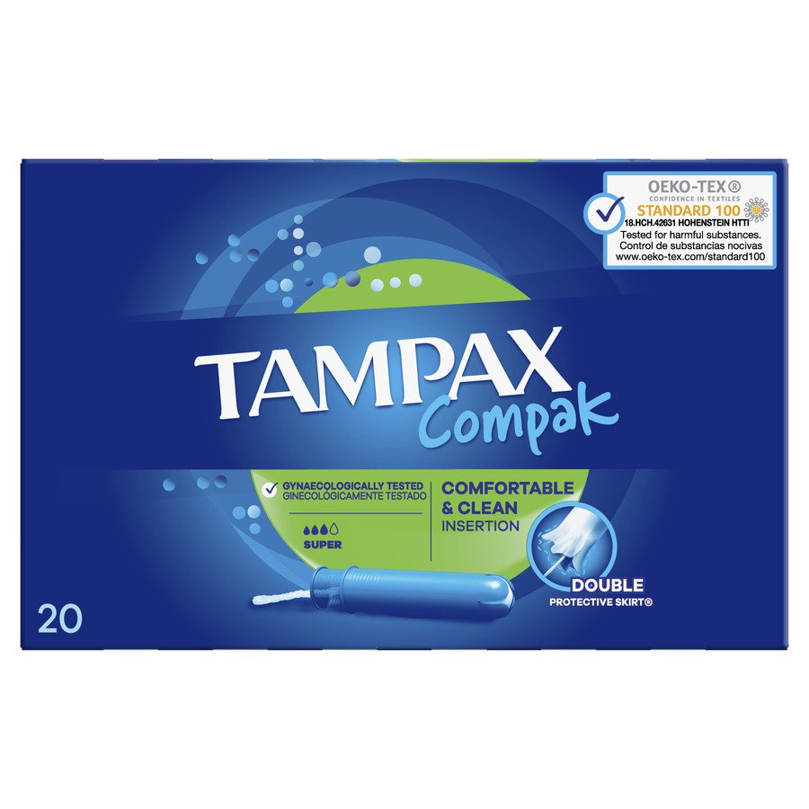 Tampones TAMPAX compak super 20 unidades
