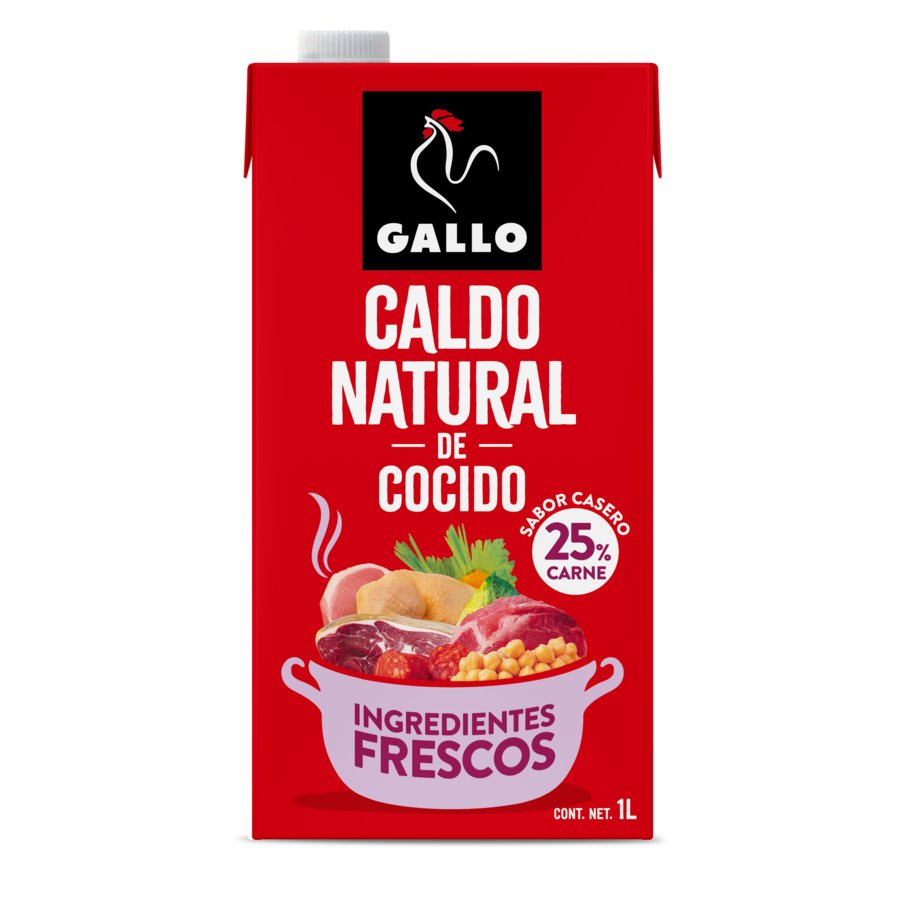 Caldo natural GALLO cocido brik 1 l