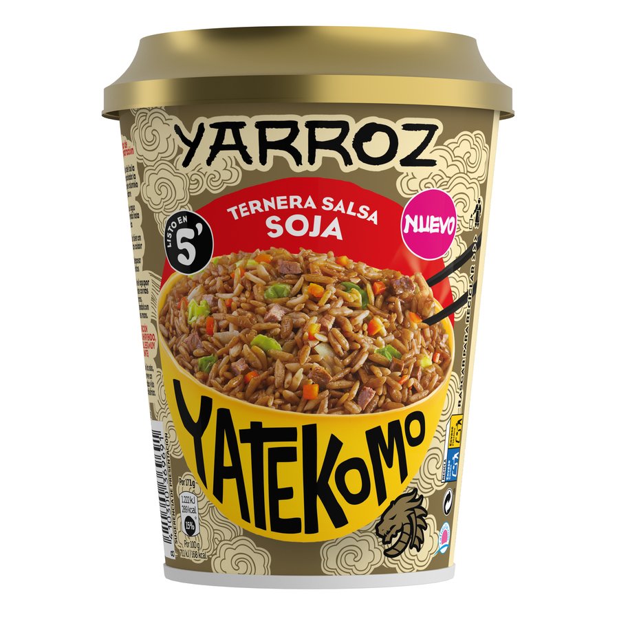 Arroz con ternera + salsa de soja YATEKOMO Yarroz 84 g