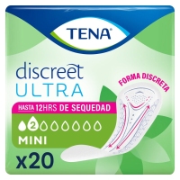 Compresas incontinencia TENA Discreet Ultra Mini 20 unidades