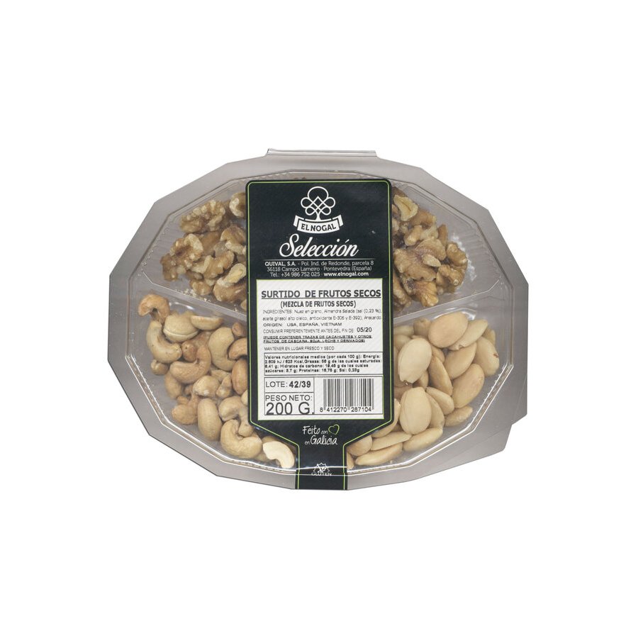 Surtido Anacardo/Almendra/Nuez EL NOGAL 200 g
