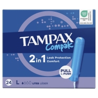 Tampóns TAMPAX Compak Lites 24 unidades