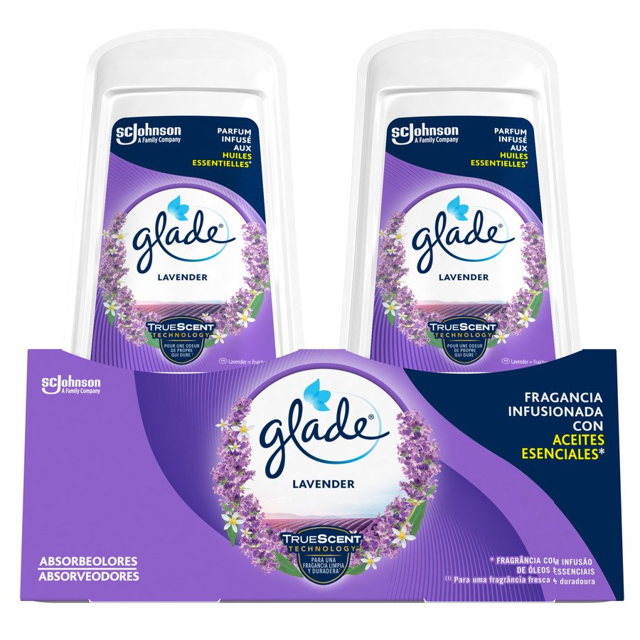 Ambientador GLADE absorbeolores lavanda pack 2 unidades