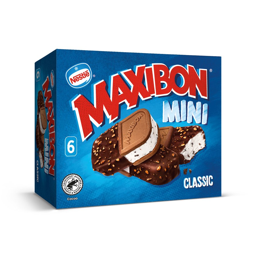Helado sandwich mini NESTLE MAXIBON Classic 6 unidades 306 g