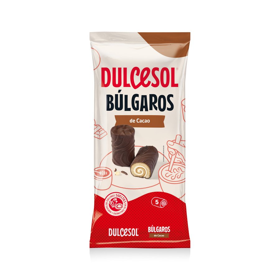 Búlgaros cacao DULCESOL 5 unidades 175 g
