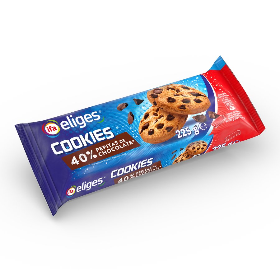 Galletas cookies IFA ELIGES 40% pepitas chocolate 225 g