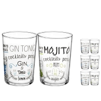 Vaso decorado surtido 50 cl