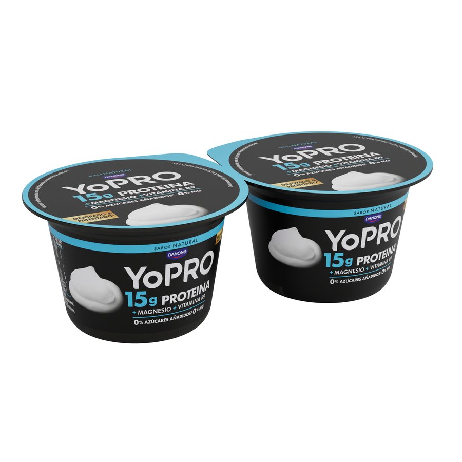 Leche fermentada DANONE YOPRO natural 2x160 g