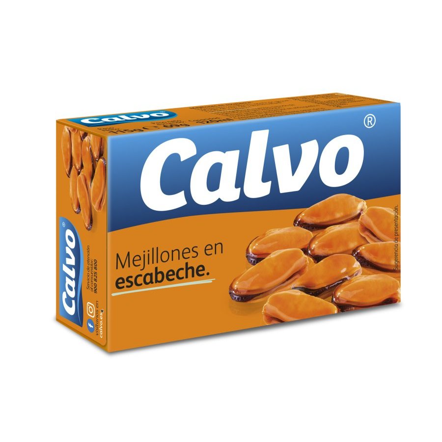 Mejillones CALVO en escabeche 115 g pn.