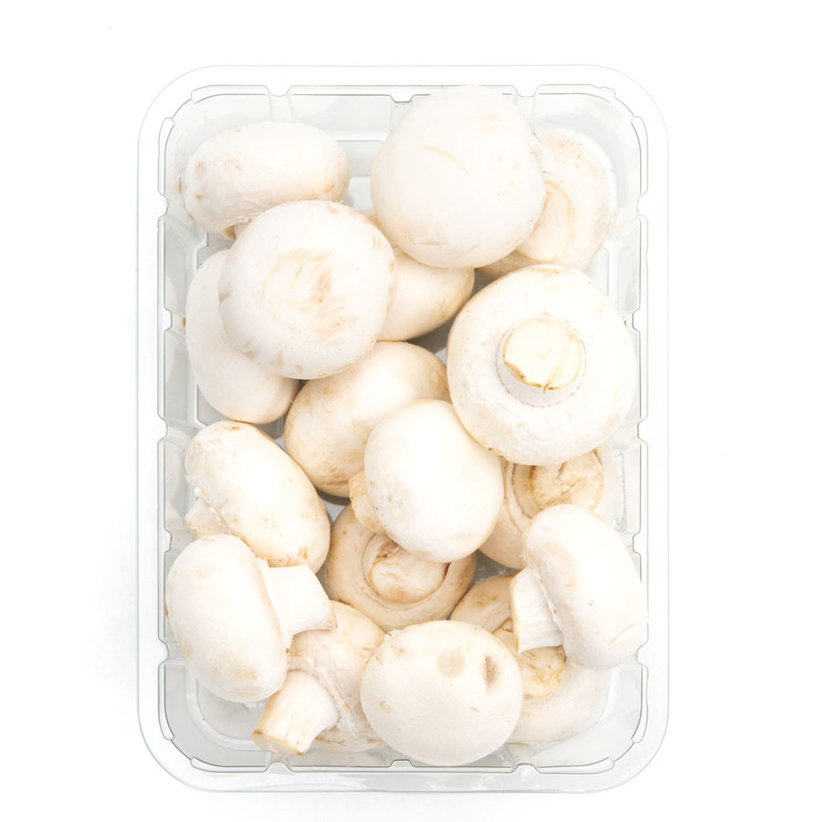 Champiñón blanco pie cortado categoría 1ª bandeja 300 g