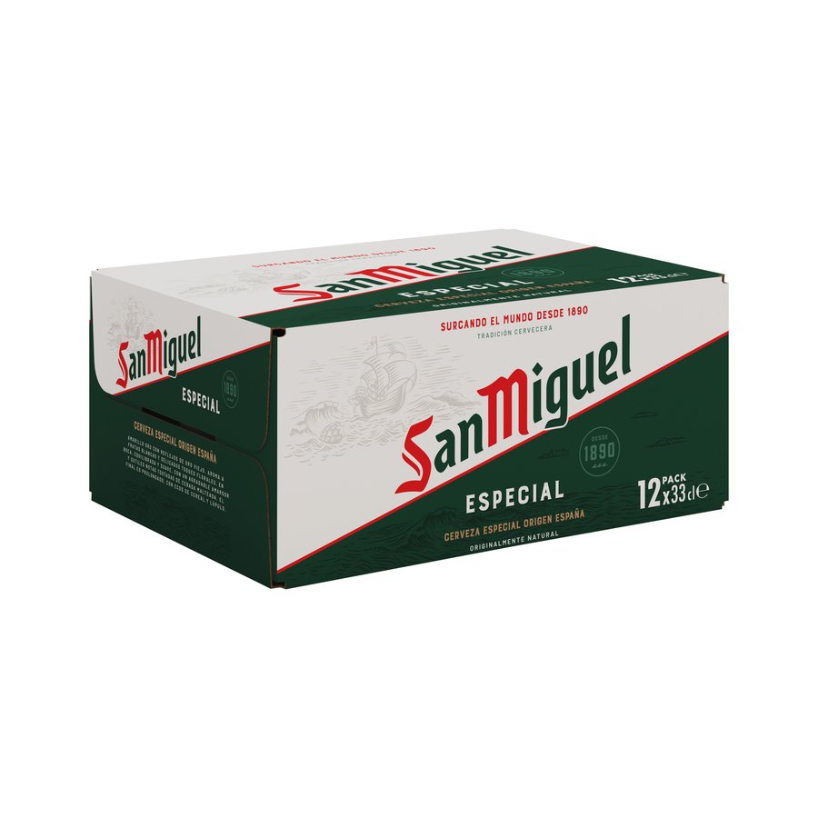 Cerveza SAN MIGUEL lata pack 12X33 cl