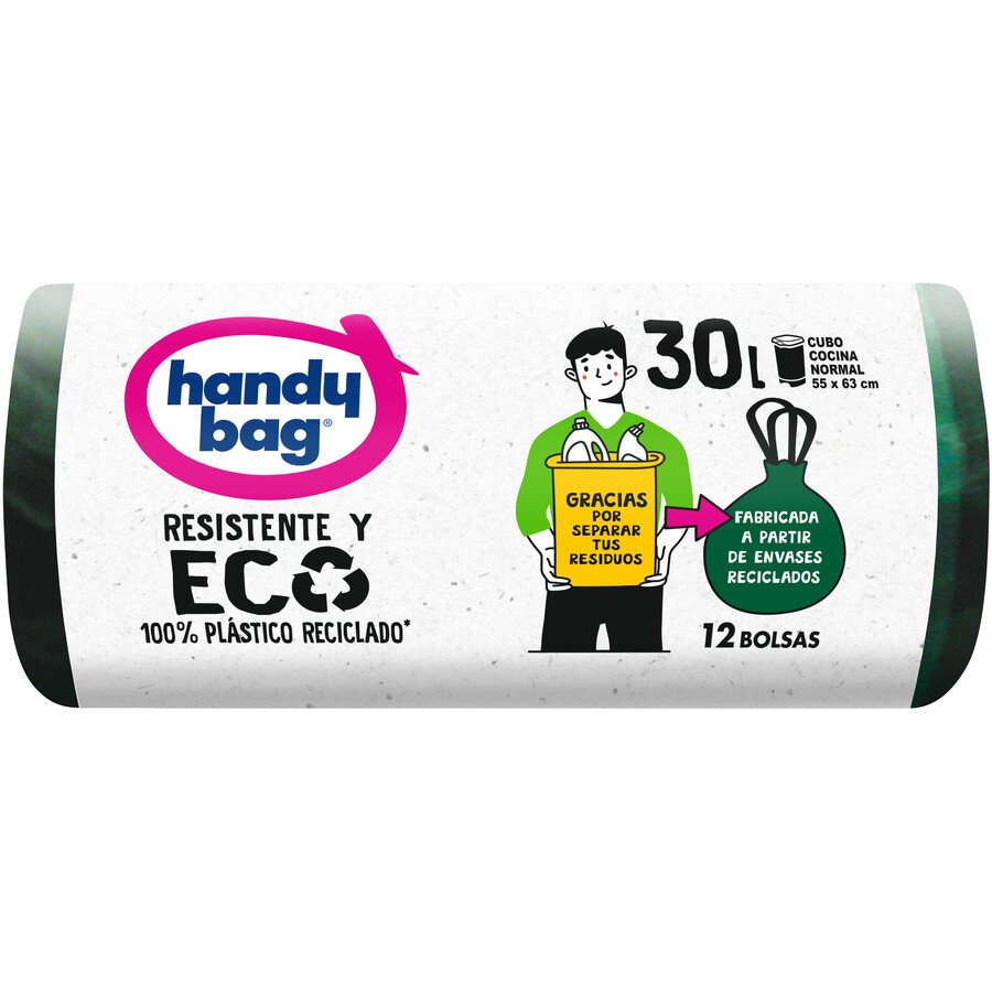Bolsas basura 30 l HANDY BAG Eco 12 unidades