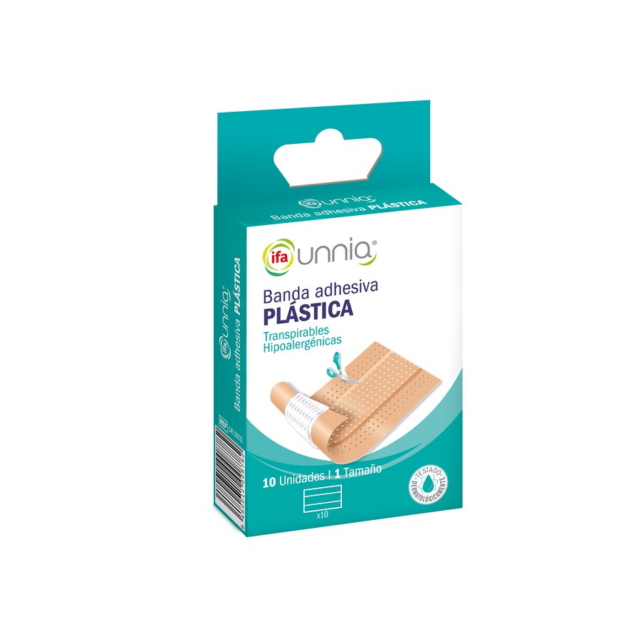 Banda adhesiva plástica cortar IFA UNNIA 10 unidades