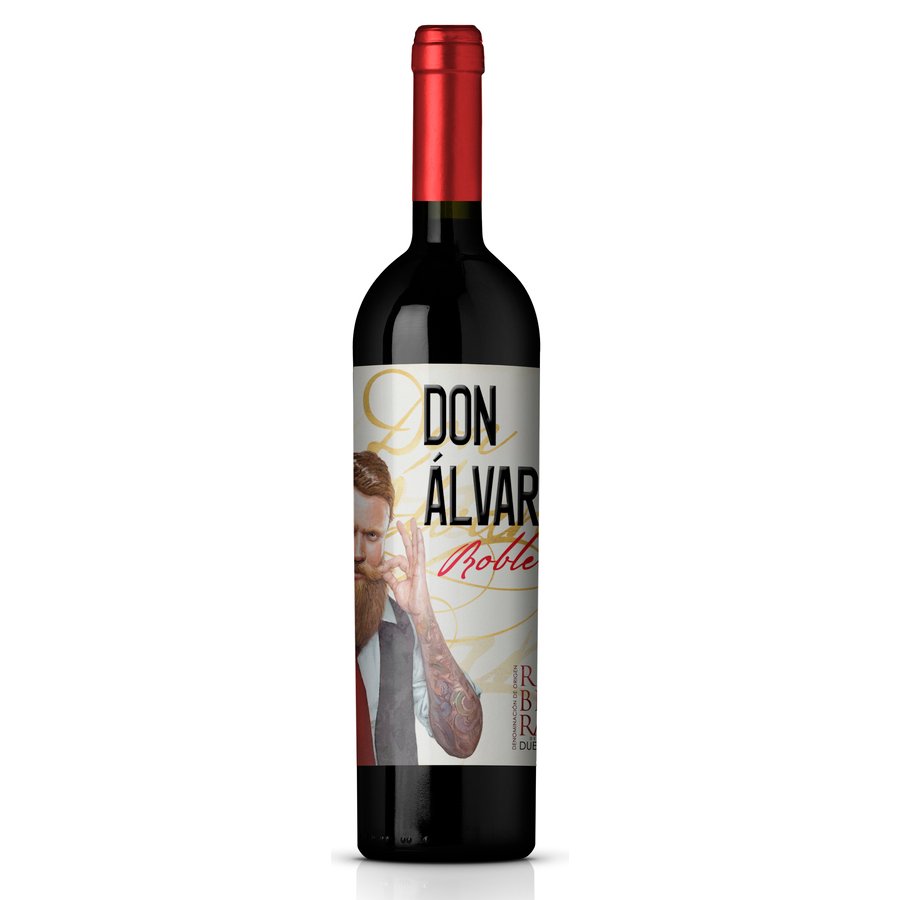 Vino tinto D.O.Ribera del Duero DON ALVARO roble botella 75 cl