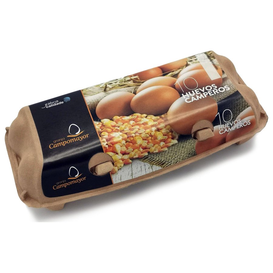 Huevos camperos CAMPOMAYOR M/L 10 unidades  (LIBRES DE JAULA)