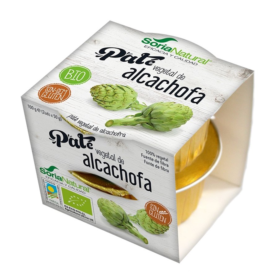 Paté vegetal alcachofa SORIA NATURAL bio 2x50 g