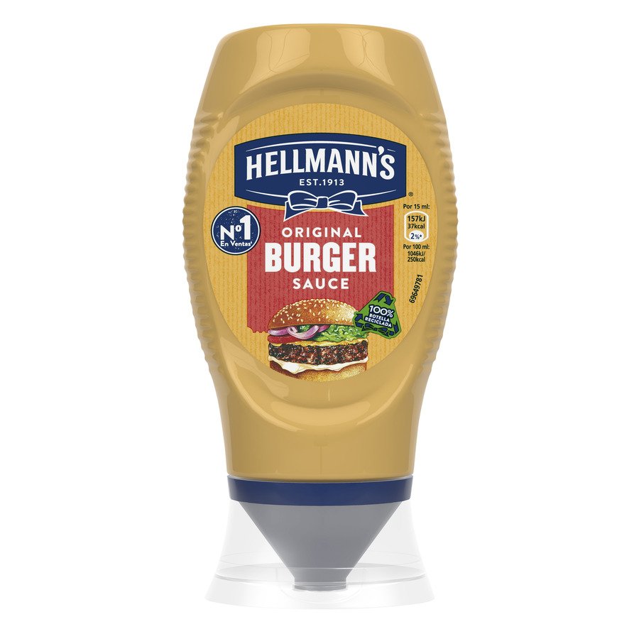 Salsa burger HELLMANN'S bocabajo 250 ml