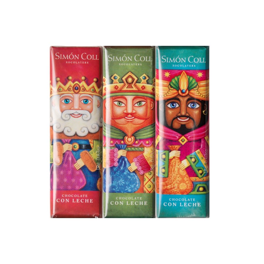 Chocolatina reyes SIMON COLL pack 3x18 g