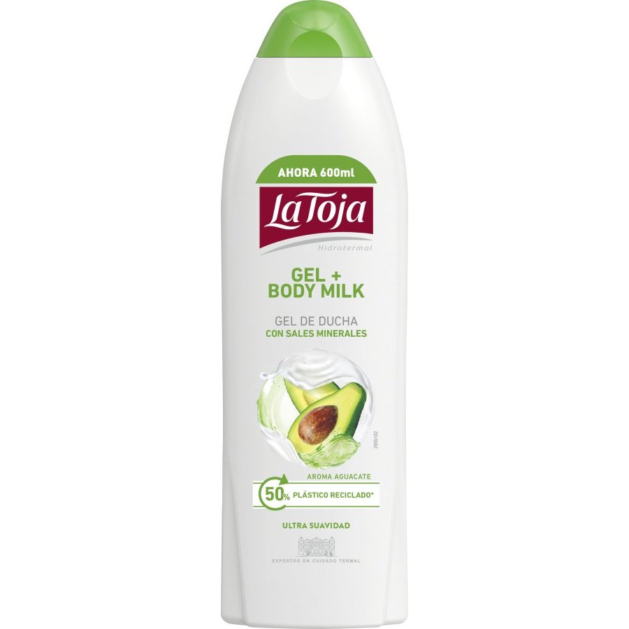 Gel de ducha LA TOJA + body milk 600 ML
