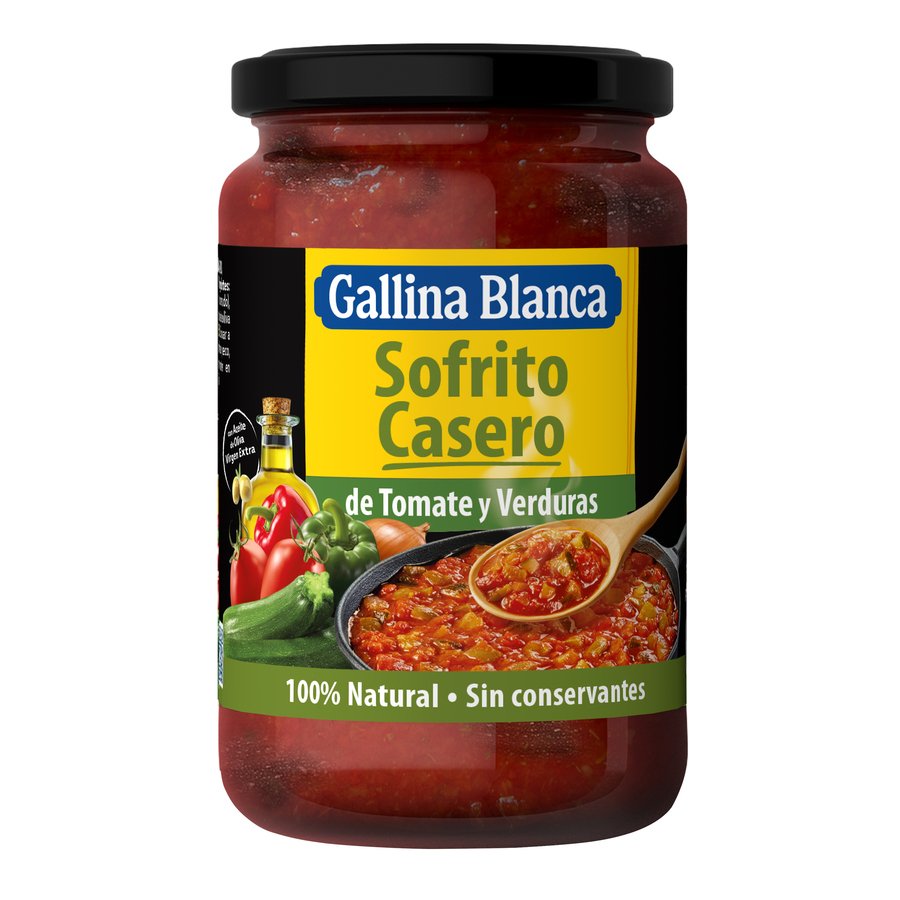 Sofrito tomate-verduras GALLINA BLANCA frasco 325 g