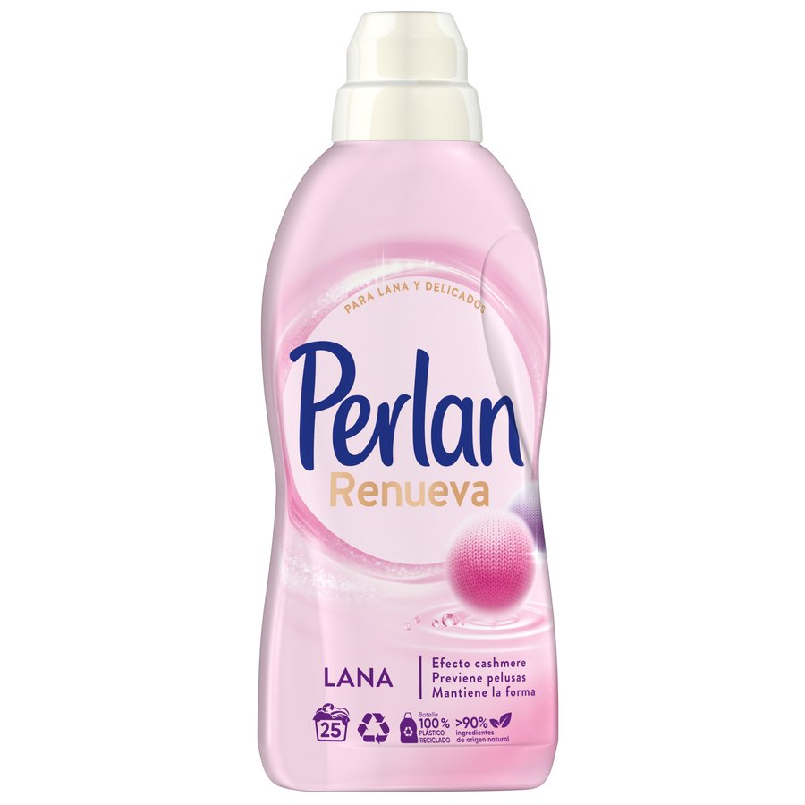 Detergente líquido PERLAN cuidado delicado 25 lavados
