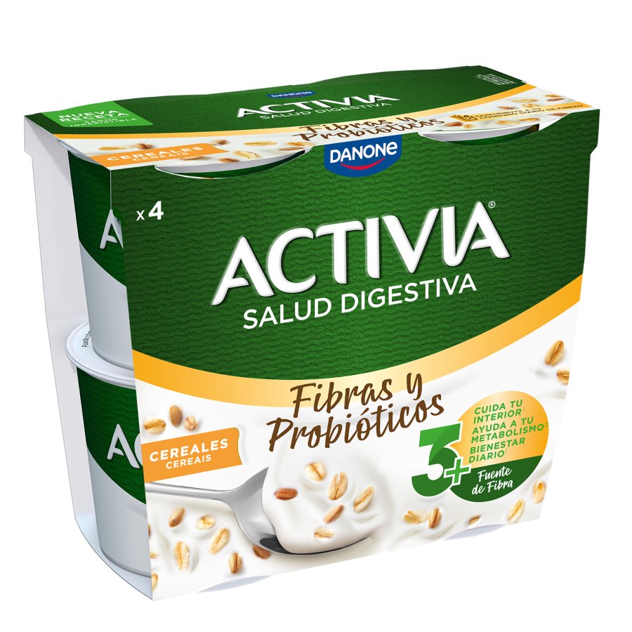 Bífidus ACTIVIA DANONE cereales pack 4x115 g