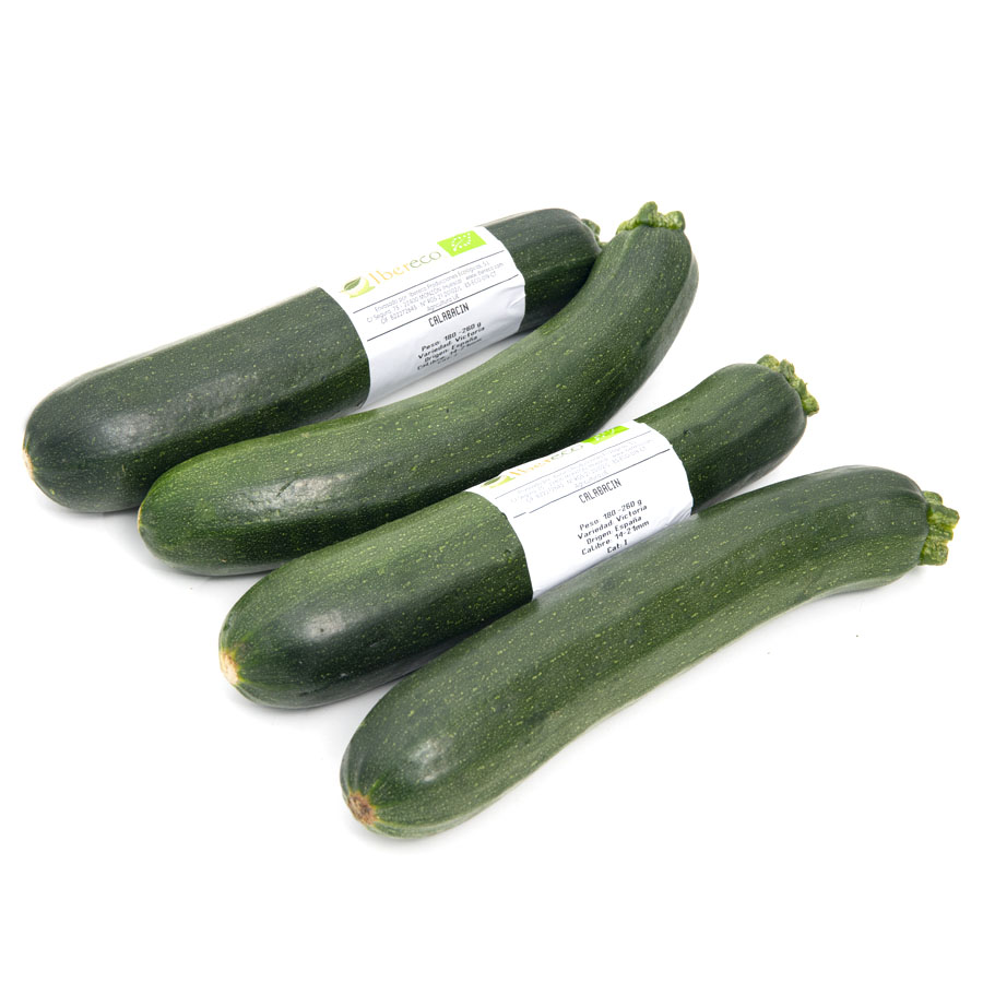 Calabacín ecológico categoría 1ª (pieza 240-400 g) unidad