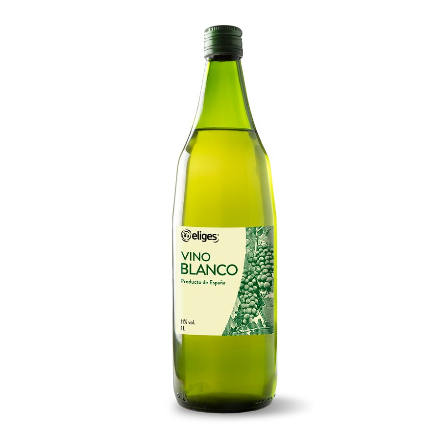 Vino blanco de mesa IFA ELIGES joven 11º botella 1 l