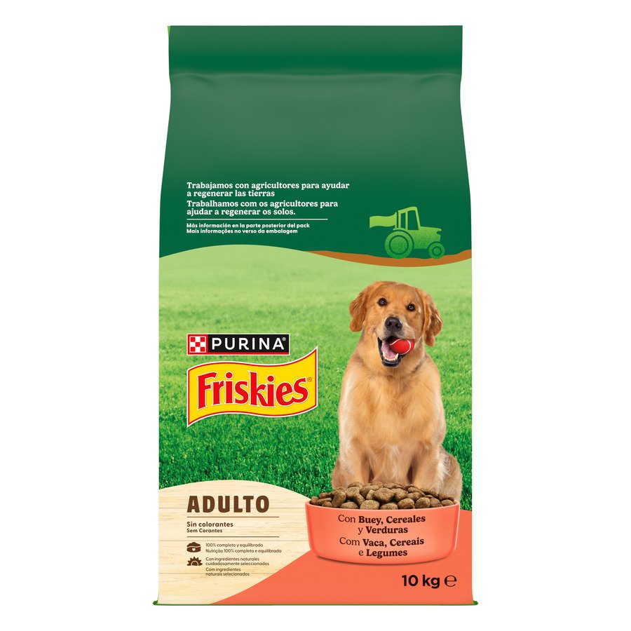 Alimento perro FRISKIES adulto buey cereales verduras 10 kg