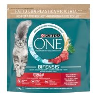 Alimento gato PURINA ONE esterilizado buey 1,5 kg