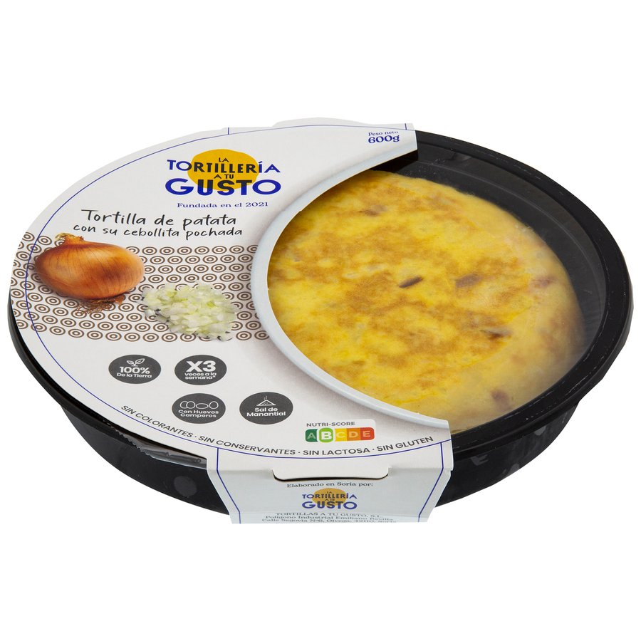 Tortilla LA TORTILLERIA de patata con cebolla 600 g