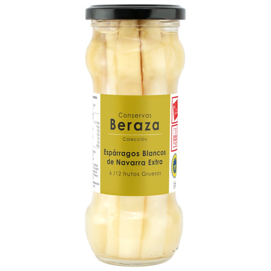 Esparrago blanco BERAZA 6/12 IGP Navarra 205 g pne.
