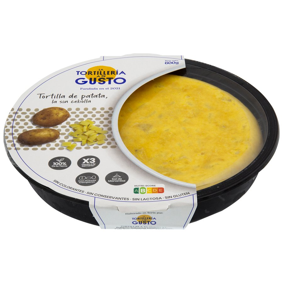 Tortilla de patatas LA TORTILLERIA sin cebolla 600 g