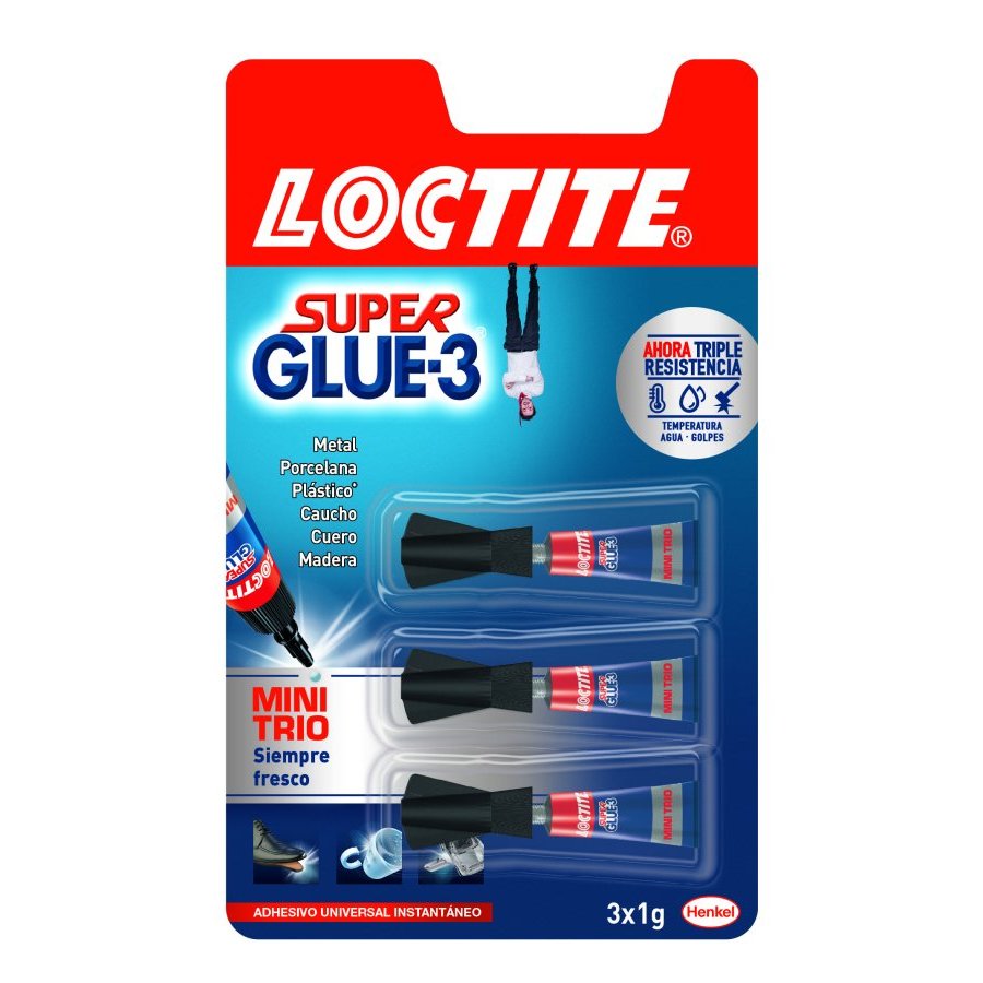 Super Glue 3 LOCTITE minitrio 3x1 g