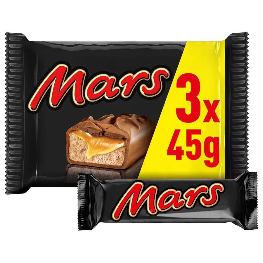 Chocolatina caramelo MARS pack 3x45 g