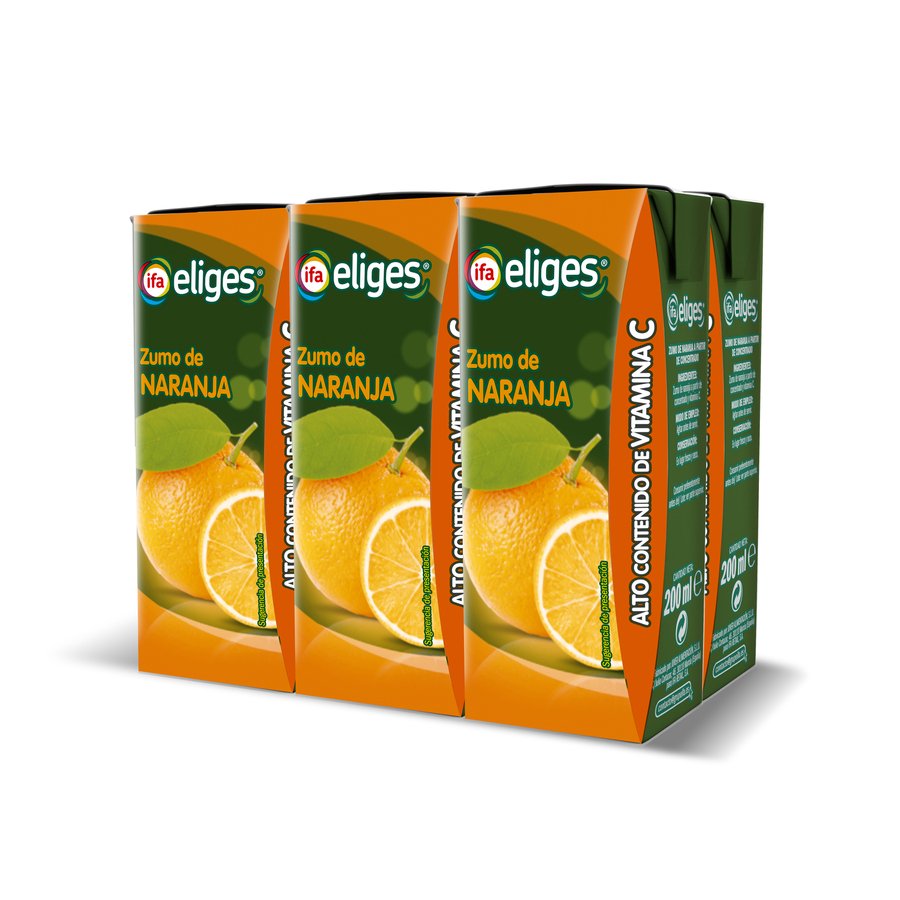 Zumo naranja IFA ELIGES 6x200 ml