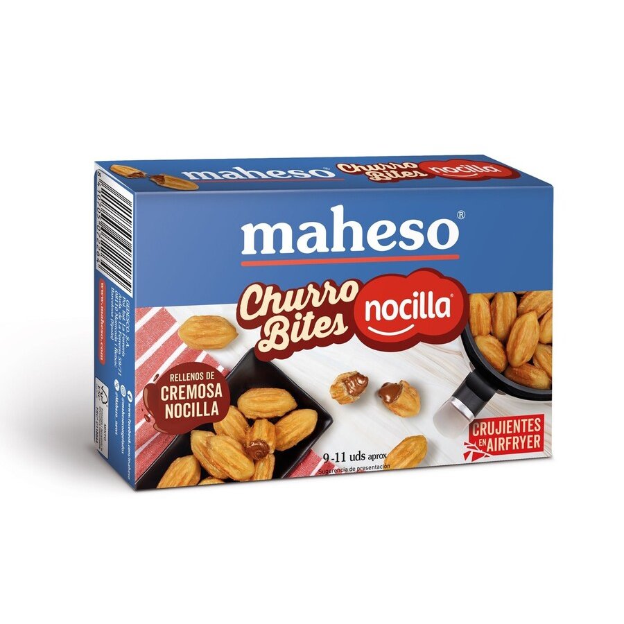 Mini churros MAHESO rellenos de Nocilla 170 g